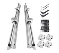 CNCMANS - Guida lineare SBR20 da 3000 mm, set di guide lineari che include 4 guide lineari da 1500 mm con 8 blocchi di cuscinetti SBR20UU e 4 tasselli per macchine CNC (intrecciato)