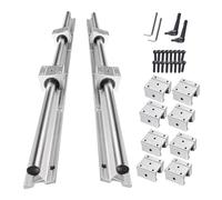 CNCMANS - Guida lineare SBR20 da 4500 mm, set di guide lineari che include 6 guide lineari da 1500 mm con 12 blocchi di cuscinetti SBR20UU e 6 tasselli per macchine CNC e stampanti 3D (intrecciato)