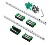 CNCMANS HGR20 - Set di 2 guide lineari HGR20 - 1200 mm e 4 pattini HGH20CA, anti ruggine e ad alta precisione, per CNC e attrezzature automatizzate (1200 mm)