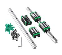 CNCMANS linear rail HGR15-800 mm - Set di guide lineari, 2 pezzi HGR15-800 mm e 4 blocchi di scorrimento HGH15CA per macchine automatizzate