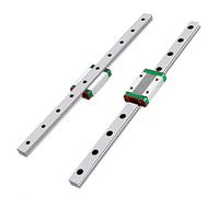 CNCMANS MGN12 Guida lineare mini formato, 2 guide lineari da 400 mm con 2 carrelli lineari MGN12H per macchine CNC e dispositivi automatici (MGN12H, 400 mm, tipo H)