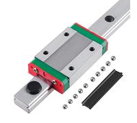 CNCMANS Mini guida lineare MGN9, 300 mm, guida lineare con blocco carriage MGN9H, MGN9H, 300 mm, per macchina per incisione CNC XYZ, fai da te