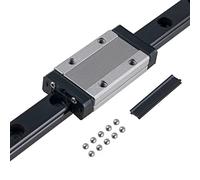 CNCYEAH 1 guida lineare da 450 mm, MGN12H, mini guida lineare con blocco di serratura in acciaio inox MGN12H, per macchina da incisione CNC XYZ fai da te (guida + tipo H), 450 mm)