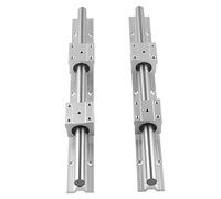CNCYEAH 2 binari lineari SBR16-600 mm, guida di scorrimento, cuscinetti lineari, albero, binario 16 mm + 4 blocchi scorrevoli SBR16UU per stampante 3D e macchina CNC
