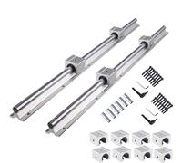 CNCYEAH Binario lineare SBR20 4000 mm, 4 guide lineari da 1500 mm + 2 pezzi da 1000 mm con 12 blocchi di cuscinetti SBR20UU e accessori per stampanti 3D e macchine CNC fai da te