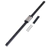 CNCYEAH Disco guida lineare 1 pezzo da 550 mm MGN12H Mini disco guida lineare con blocco serratura in acciaio inossidabile MGN12H per macchina per incisione fai-da-te CNC XYZ (disco + MGN12 tipo H