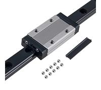 CNCYEAH Guida lineare MGN9H, 600 mm, guida lineare in miniatura con blocco di serratura in acciaio inox MGN9H, per macchina per incisione CNC XYZ fai da te (guida + tipo H)