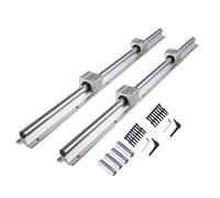 CNCYEAH Guida lineare SBR20, 2000 mm, 4 guide lineari da 1000 mm, con 4 blocchi di cuscinetti SBR20UU con fori preforati per stampanti 3D e macchine CNC