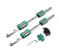 CNCYEAH - Set di 2 guide lineari HGR20-300 mm + 4 pattini di scorrimento HGH20 per dispositivi elettrici, frese, macchine CNC, stampanti 3D, HGR20