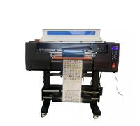 CNCZONE Stampante UV DTF da 60 cm con testina di stampa XP600, larghezza di stampa 23,6 pollici, software RIP, pellicola AB, vernice e inchiostri da 500 ml