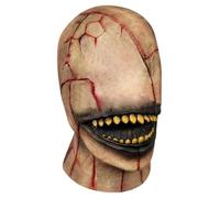 Cndiyald Maschera di Halloween Smile killer Creepy Zombie Mask Cesto Full Head Scary Evil No Face Devil Latex per Halloween Masquerade Party Cosplay Props, Demone