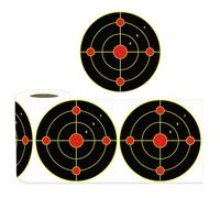 Cndiyald Target Splatter 1 Rotolo (100 Pezzi) Effetto Giallo da 6 Pollici Targeti reattivi autoadesivi per Allenamento, Esercizio, Sfondo, proposito Fotografico, bersagli per Le riprese della Pistola