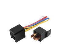 Cndocc35 1 Pc 5 Pins Heavy Duty 80A Relays Accessory Power Starter Relay Switch Metal Black For electric fans, Electric pumps