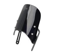 Cndocc35 1 Set Motorcycle Frame Parts Front Windscreen Windshield Pmma Black For 2001-2017, For T100 2003-2017