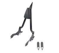 Cndocc35 23.8" 52300432 Schienale passeggero Sissy Bar 1 pz per Low Rider S FXLRS 2020-2024 Pelle sintetica Acciaio Nero