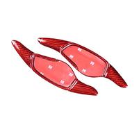 Cndocc35 Copertura estesa per leva del cambio al volante rossa, sostituzione dell'estensione della leva del cambio più grande al volante per LA Festa 2019 2020 2021