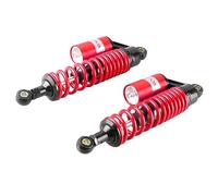 Cndocc35 Coppia di ammortizzatori posteriori regolabili da 340 mm per moto, sospensioni universali all'azoto per ATV, Go Kart, Quad, Dirt Sport Bike (rosso)