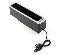 Cndocc35 Scatola portaoggetti universale per sedile sinistro in ABS per auto, 1 pezzo, per evitare che le cose cadano, cuscinetto in silicone per auto, per tasca portaoggetti per telefono, argento