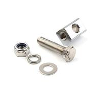 Cndocc35 Supporto per faro anteriore, supporto per carenatura anteriore per Faro anteriore con staffa di montaggio larga 3/4" di diametro interno, cromato