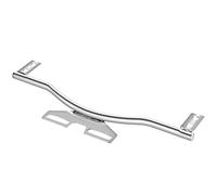 Cndocc35 Supporto per luce di sorpasso per moto, barra di guida, faretto fendinebbia anteriore, supporto per indicatori di direzione, morsetto per barra luminosa per moto universale, cromato