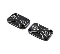 Cndocc35 Tappo del serbatoio del liquido freni frizione Coperchio cilindro maestro anteriore CNC Nero e bianco Parte motore per Electra/Tri/Road/Street Glide Freewheeler V-Rod
