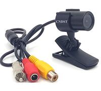 CNDST CCTV Hd Mini Proiettile Telecamera di Sicurezza 1200TVL 2.8mm Obiettivo grandangolare con Staffa Piccola Telecamera di Sorveglianza Esterna Indoor Macchina Fotografica Analogica (DST-190CW)