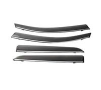 CNFCNKYULP Auto Deflettori Finestrini per Hyundai per Sonata 9th 2015 2016 2017 2018 2019 Visiera Parasole Parapioggia Deflettore Finestrino Porta Deflettori Aria Finestrini Laterali(Chrome Strip)