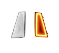 CNFCNKYULP Specchietto Retrovisore Luci Blinker per Chevy per El per Camino per Malibu 1980 1981 Paraurti Anteriore per Auto A LED Luci di Posizione Laterali Luci di Parcheggio(Clear Lens Amber)