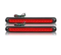 CNFCNKYULP Specchietto Retrovisore Luci Blinker per Rimorchio per Camion per Camion per Pick-up per SUV per Camper Barra Luminosa Auto Luce Freno Segnale Luce Posizione Laterale Indicatore(2pcs Red)