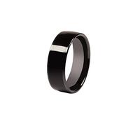 CNICK Tesla Smart Ring Accessori: anello in ceramica per il modello 3/Y/S/X per sostituire la chiave elettronica. (nero, Q UK/8,5 US)