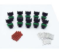 CNKF 10 Set GM Haltech MAP tipo 3 pin femmina Weatherpack impermeabile connettore auto 12015793