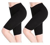 CnlanRow Ginocchio Leggins Estivi Corti Pantaloncini Sottogonna Donna - Sottili Comodi