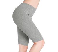 CnlanRow Leggins Corti Stretch Morbidi Ginocchio Sottili Pantaloncini Sottogonna Donna