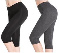 CnlanRow Pantaloncini da donna elasticizzati Capri, Pantaloncini corti da donna da indossare sotto la gonna - - XX-Large