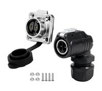 CNLINKO LP16 Connettore ad Angolo Retto Impermeabile IP68, 2 Poli