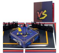 CNLITIHEKA Scatole pop-up per uomini, biglietti di compleanno 3D per papà, amanti della boxe o boxer, con busta.