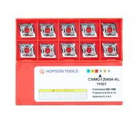 CNMG120404 inserti in metallo duro per alluminio, frese CNMG per alluminio con rompitruciolo AF, 10 pezzi