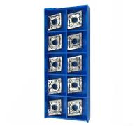 CNMG120408-HA CNMG432 Inserti di tornitura in carburo per alluminio e acciaio, resistenti all'usura, geometria ottimizzata per ridurre la forza di taglio e il controllo dei trucioli in C continuo o