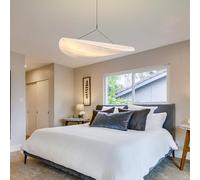 CNMKLM Lampada A Sospensione A LED Wabi-sabi Boho,paralume In Tessuto Di Seta,Altezza Regolabile Cappello Di Design Lampadario Per Cucina A Isola Soggiorno Camera Da Letto Tavolo Da Pran(100CM)