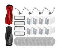 CNMNDE Filtro Spazzola Laterale, Adatto for Roborock Qrevo Curv, Parti, Panno for mocio Hepa Spazzola Principale e Filtro