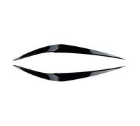 CNMNDE Rivestimento della copertura della palpebra del sopracciglio dell'auto, adatto for, X1 F48 2016-2020 Decorazione in ABS nero lucido in fibra di carbonio Protezione per sopracciglia del faro(Gl