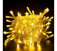 CNMTCCO lucine led decorative a batteria, 5M 50LEDs Luce a stringa a esterni con timer 6h, Piccola luce a stringa per interni per Natale,matrimonio,camera da letto,decorazione dell'albero (bianco)