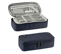 CNMTCCO mäppchen Federmappe 5 Fächer, großer Vorrat Federmappe große Größe Federmappe mäppchen teenagerfeder mäppchen Junge federmappe(Blue)