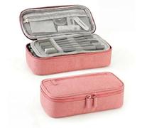 CNMTCCO mäppchen Federmappe 5 Fächer, großer Vorrat Federmappe große Größe Federmappe mäppchen teenagerfeder mäppchen Junge federmappe(Pink)