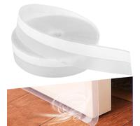 CNMTCCO Para Spifferi Sottoporta, 10m Paraspifferi Silicone Premium Guarnizione Adesiva, Protezione Suoni, Isolante Termico Porte Finestre(Trasparente)