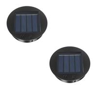 CNMTCCO Parti di Ricambio per Lampade Solari 2 Pezzi 8CM Pannello Solare LED Impermeabile IP44 Testa di Ricambio per Lanterna da Giardino Esterno