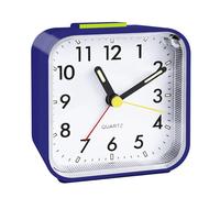 CNMTCCO sveglia da comodino, senza ticchettio, con luce, alimentata a batteria, allarme forte, funzione Snooze, funzionamento silenzioso,adatta a chi ha il sonno profondo. (Blu)