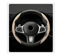 CNMVCJSAR Copertura di Volante per G20 G30 G32 6 GT G11 5 7 per la Serie X3 per G01 X4 G02 Coprivolante per Auto ABS Trim Accessori per Interni Auto in Pelle(Beige)