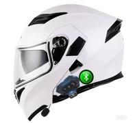 CNNGU Casco Bluetooth per Moto Casco Integrale Flip Up Helmet, Modular Flip-Tipo Doppio Sun Visor Casco Completo, DOT/ECE Casco Certificato