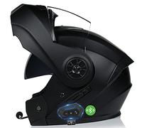 CNNGU Casco Modulare Bluetooth, per Adulti, Donne E Uomini, Casco Modulare con Doppia Visiera, Casco da Moto Integrato Omologato ECE, Traspirante E Confortevole